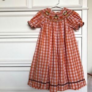 Castles & Crowns Thanksgiving Smocked Dress 3T